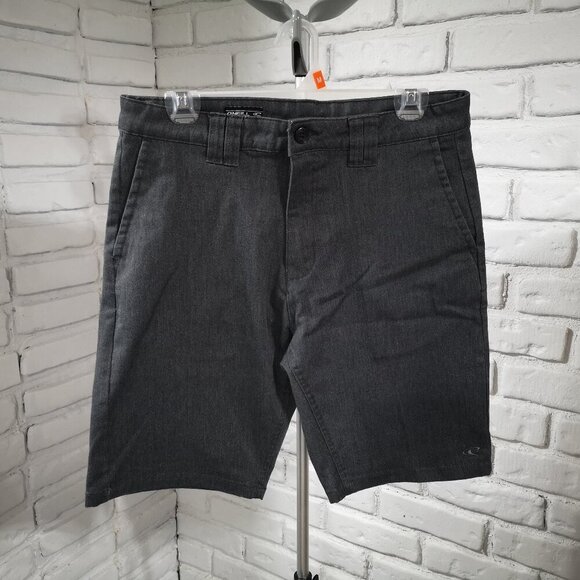 O'Neill Men's Size 30 Standard Fit Zipper & Button Closure Dark Grey Shorts - Picture 1 of 10